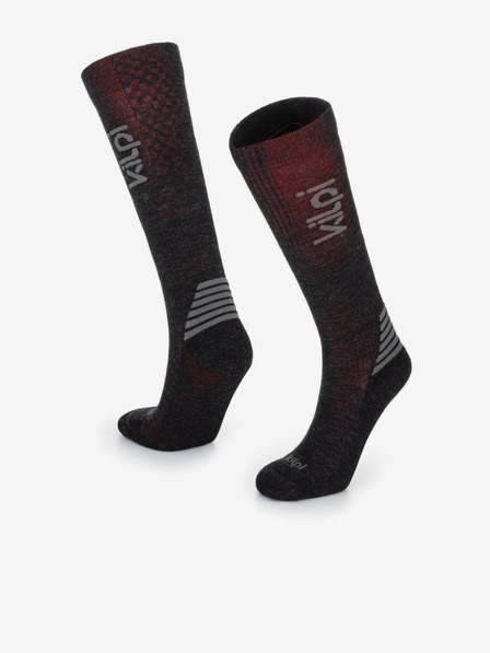 Kilpi Vínovo-černé unisex sportovní podkolenky Kilpi PEROSA