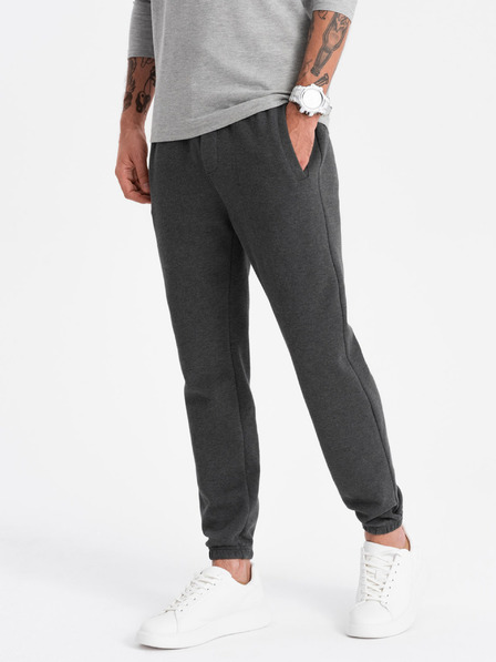 Ombre Clothing Tmavě šedé pánské tepláky Ombre Clothing CARROT