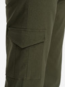 Ombre Clothing Tmavě zelené pánské cargo kalhoty Ombre Clothing