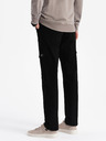 Ombre Clothing Černé pánské cargo kalhoty Ombre Clothing