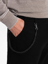 Ombre Clothing Černé pánské cargo kalhoty Ombre Clothing