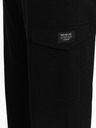 Ombre Clothing Černé pánské cargo kalhoty Ombre Clothing