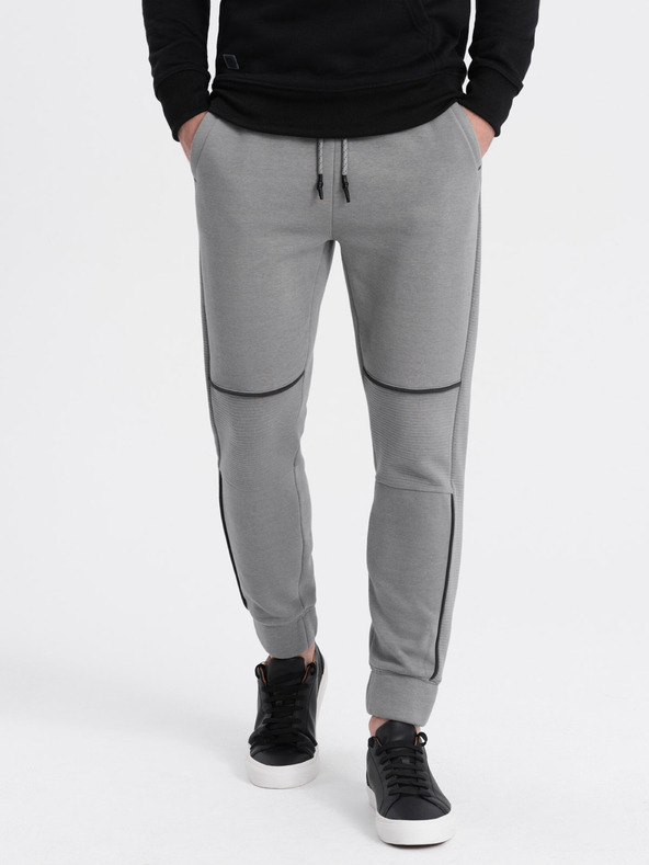 Ombre Clothing Šedé pánské tepláky Ombre Clothing