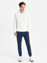 Ombre Clothing Tmavě modré pánské tepláky Ombre Clothing CARROT
