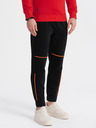 Ombre Clothing Černé pánské tepláky Ombre Clothing