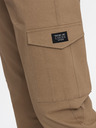 Ombre Clothing Hnědé pánské cargo kalhoty Ombre Clothing
