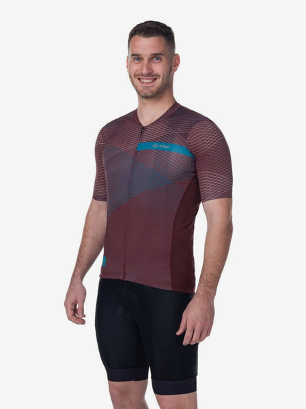 Kilpi Vínový pánský cyklistický dres Kilpi NERITO