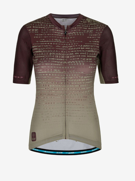 Kilpi Khaki-vínový dámský cyklistický dres Kilpi RITAEL-W