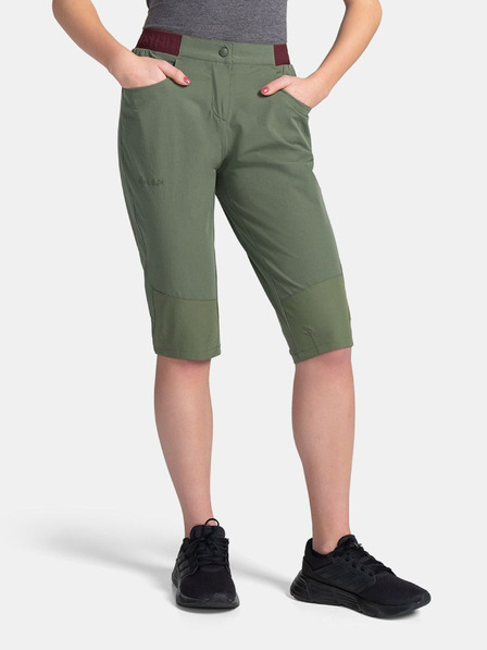 Kilpi Khaki dámské outdoorové 3/4 kalhoty Kilpi MEEDIN-W