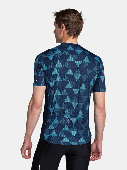 Kilpi Tmavě modrý pánský vzorovaný cyklistický dres Kilpi SALETTA-M