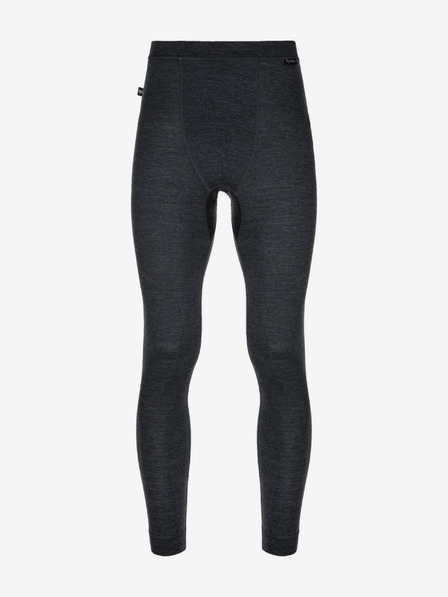 Kilpi Černé pánské sportovní legíny z Merino vlny Kilpi MAVORA BOTTOM