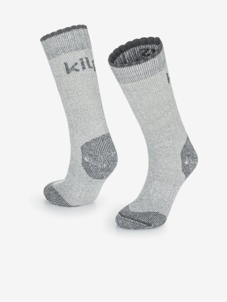 Kilpi Světle šedé unisex termo ponožky Kilpi LECCO