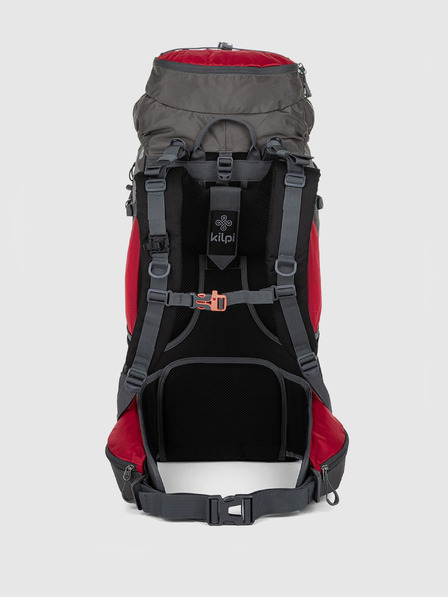 Kilpi Šedo-červený unisex sportovní batoh Kilpi ECRINS (45+5 l)