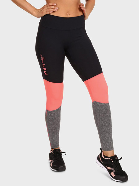 Kilpi Černo-růžové dámské sportovní legíny Kilpi ALEXO