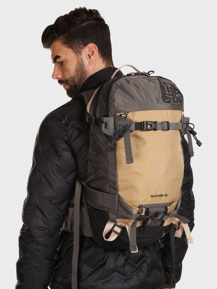 Kilpi Béžový unisex sportovní batoh Kilpi GLACIER