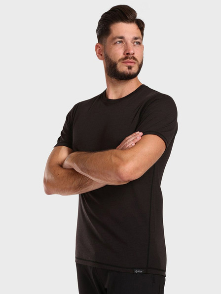 Kilpi Černé pánské spotovní basic tričko Kilpi SLOPER