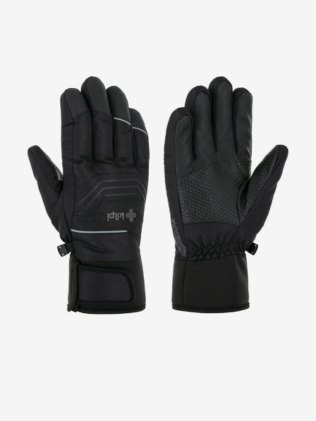 Kilpi Černé unisex lyžařské rukavice Kilpi SKIMI