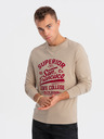 Ombre Clothing Béžové pánské tričko Ombre Clothing