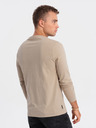 Ombre Clothing Béžové pánské tričko Ombre Clothing