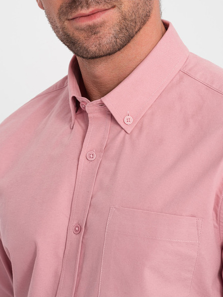 Ombre Clothing Růžová pánská košile Ombre Clothing