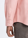 Ombre Clothing Světle růžová pánská košile Ombre Clothing