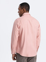 Ombre Clothing Světle růžová pánská košile Ombre Clothing