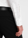 Ombre Clothing Bílá pánská vzorovaná košile Ombre Clothing
