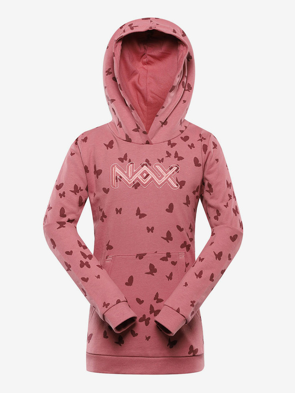 NAX Růžová holčičí mikina NAX Ziardo