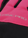 ALPINE PRO Růžovo-černé holčičí rukavice s membránou PTX ALPINE PRO Lordo