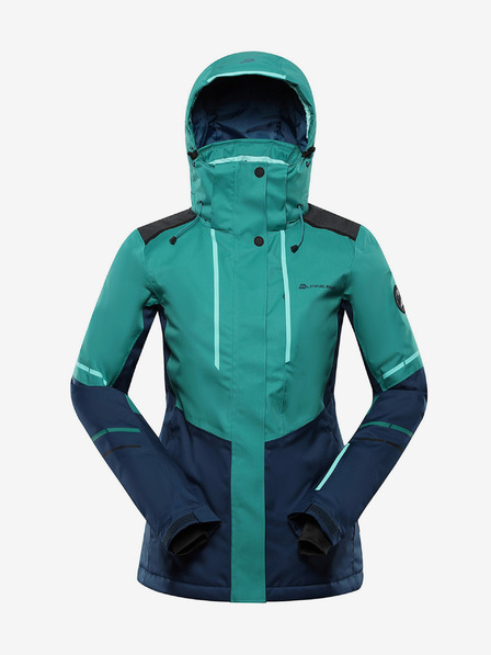 ALPINE PRO Zelená dámská lyžařská bunda s membránou PTX ALPINE PRO Zariba