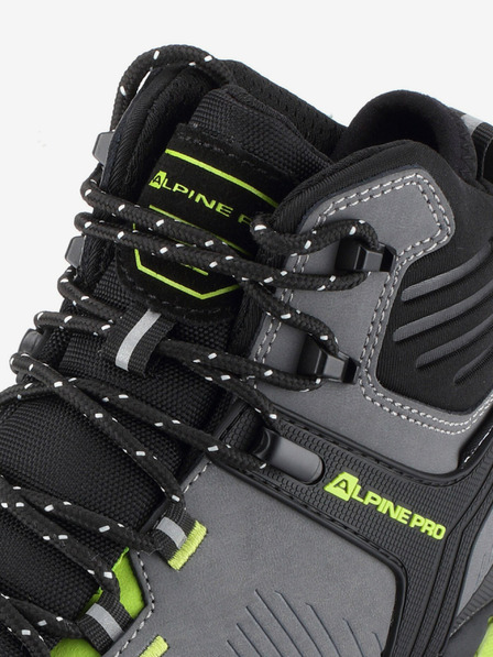 ALPINE PRO Šedé pánské outdoorové boty s membránou PTX ALPINE PRO Emlembe