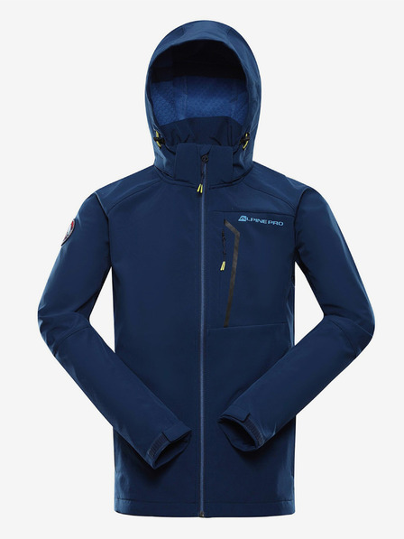 ALPINE PRO Tmavě modrá pánská softshellová bunda ALPINE PRO Hoor