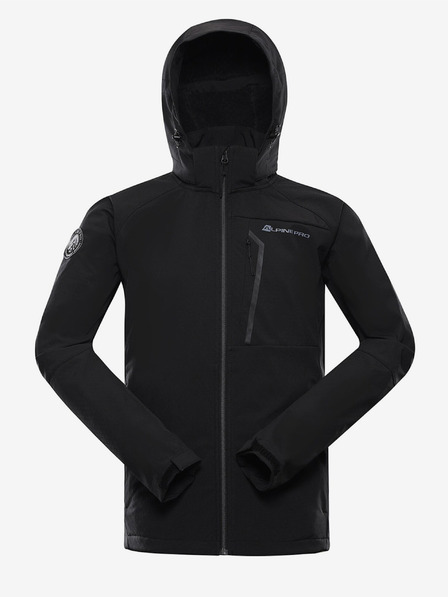 ALPINE PRO Černá pánská softshellová bunda ALPINE PRO Hoor