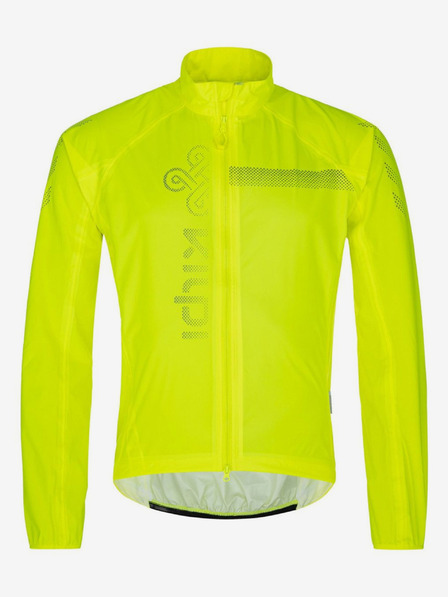 Kilpi Neonově žlutá pánská cyklistická nepromokavá bunda Kilpi Rainar-M