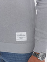 Ombre Clothing Světle šedý pánský svetr Ombre Clothing