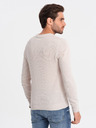 Ombre Clothing Béžový pánský svetr Ombre Clothing