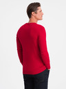 Ombre Clothing Červený pánský svetr Ombre Clothing