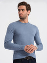 Ombre Clothing Světle modrý pánský svetr Ombre Clothing