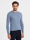 Ombre Clothing Světle modrý pánský svetr Ombre Clothing