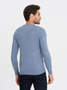 Ombre Clothing Světle modrý pánský svetr Ombre Clothing