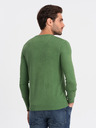 Ombre Clothing Zelený pánský svetr Ombre Clothing