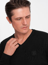 Ombre Clothing Černý pánský svetr Ombre Clothing