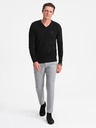 Ombre Clothing Černý pánský svetr Ombre Clothing