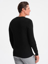 Ombre Clothing Černý pánský svetr Ombre Clothing