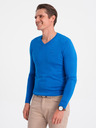 Ombre Clothing Modrý pánský svetr Ombre Clothing