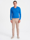 Ombre Clothing Modrý pánský svetr Ombre Clothing