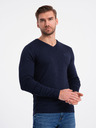 Ombre Clothing Tmavě modrý pánský svetr Ombre Clothing