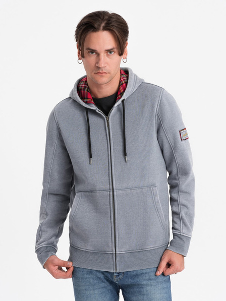 Ombre Clothing Šedá pánská mikina Ombre Clothing