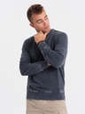 Ombre Clothing Tmavě modrá pánská mikina Ombre Clothing
