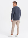 Ombre Clothing Tmavě modrá pánská mikina Ombre Clothing